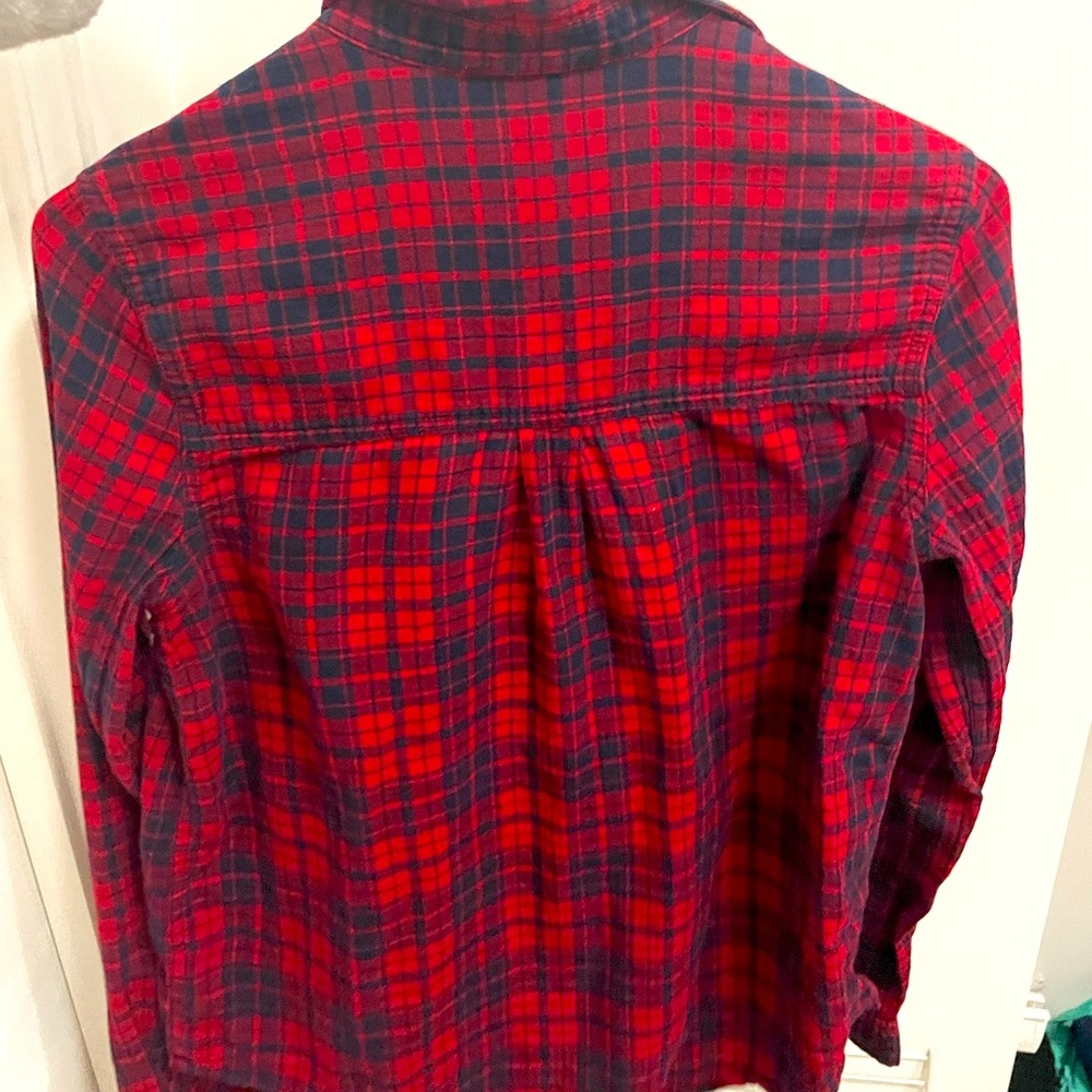Button up plaid shirt